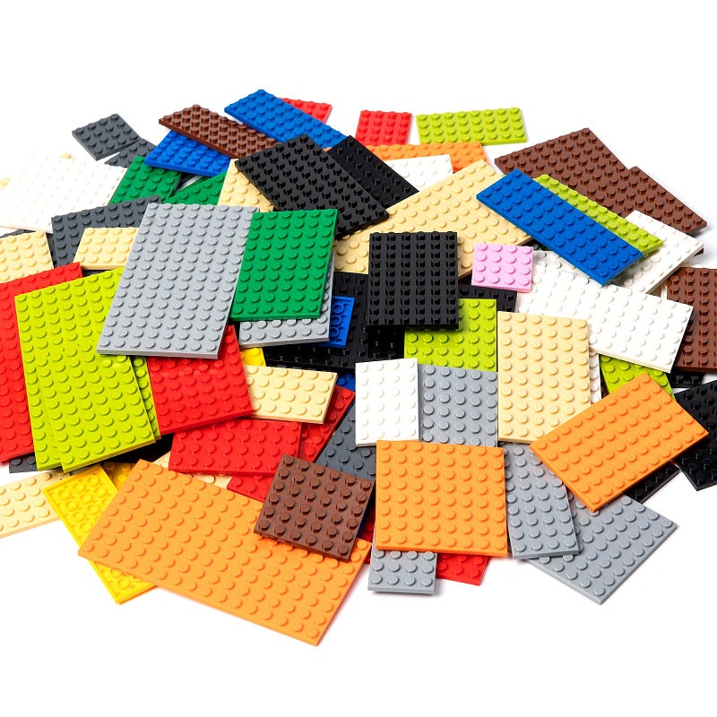 MANNIDOO 110 Pieces Classic Building Plates 11 Sizes Small Baseplates Multipacks Compatible with All Major Brands Building Pieces Flat Platform Base for Moc Building 12 Colors - Image 4
