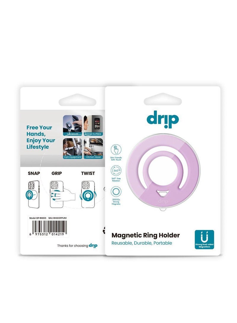 DRIP Mobile Holder with MagSafe Support and Silicone Ring -purple - Image 3