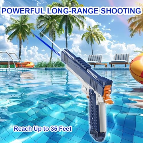 SNAPTRON Electric Water Gun Toy with Automatic Water Absorption Function, Rechargeable | High Pressure Mechanism for Kids and Outdoor Water Fun (Battle Water Gun) - Image 2