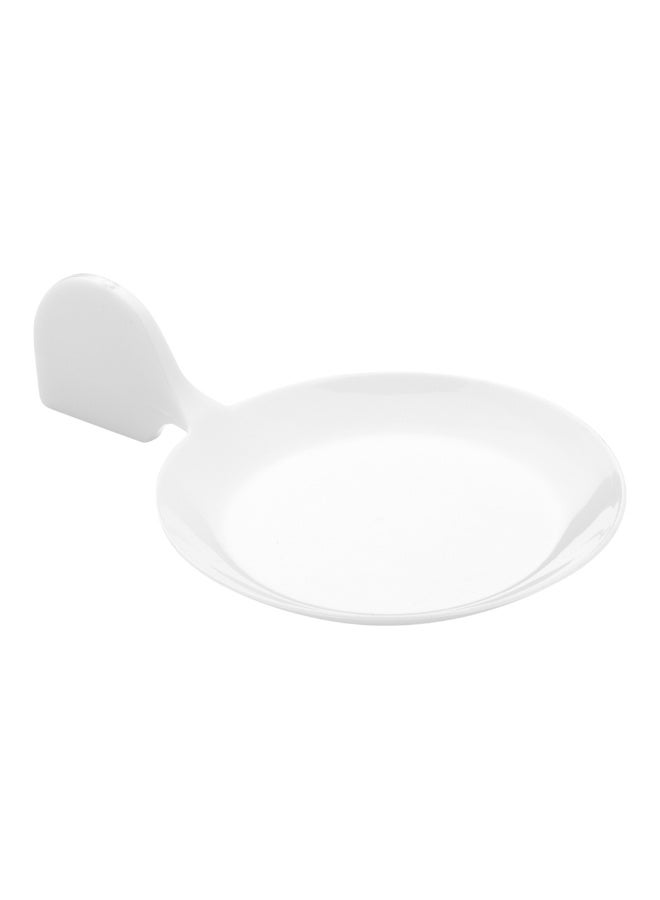 Restaurantware 3.7 x 2.5 Inch Dessert Plates, 100 Small Cocktail Plates - Unique, Fish-Shaped, White Plastic Disposable Appetizer Plates, Holds Entrees, For Weddings Or Birthday Parties - Image 1