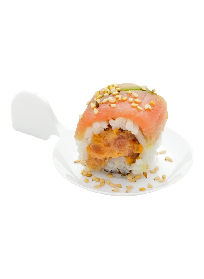 Restaurantware 3.7 x 2.5 Inch Dessert Plates, 100 Small Cocktail Plates - Unique, Fish-Shaped, White Plastic Disposable Appetizer Plates, Holds Entrees, For Weddings Or Birthday Parties - Image 2