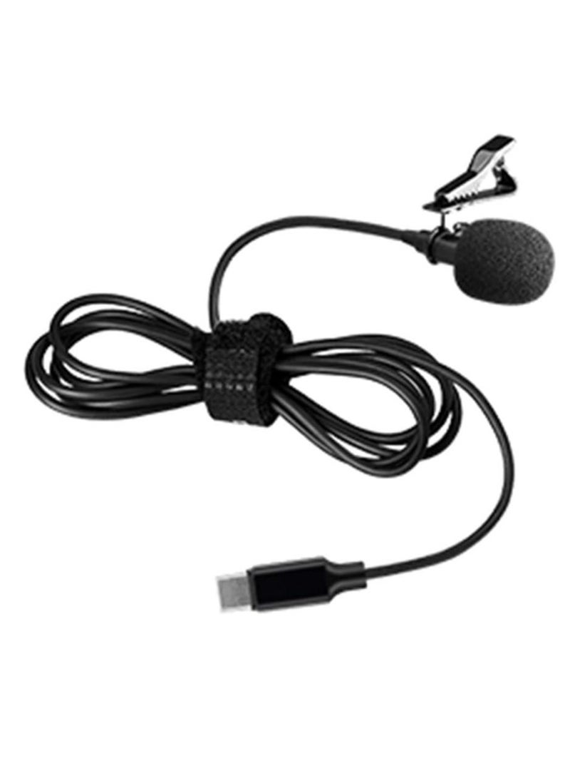 V01SP UC Clip Microphone – Omnidirectional Type-C Condenser Mini External Mic for Smartphones - Image 1