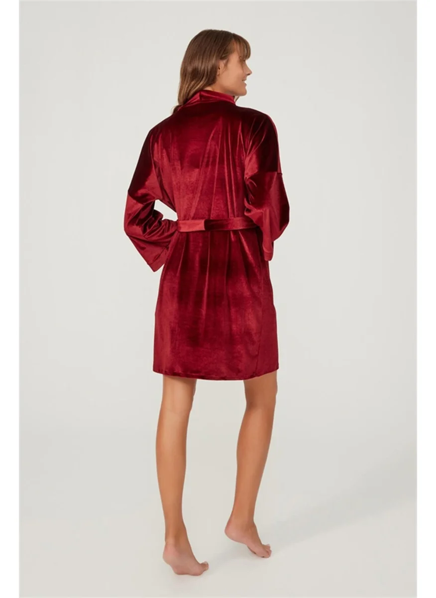 كوتن هيل Cherry Velvet Women's Dressing Gown