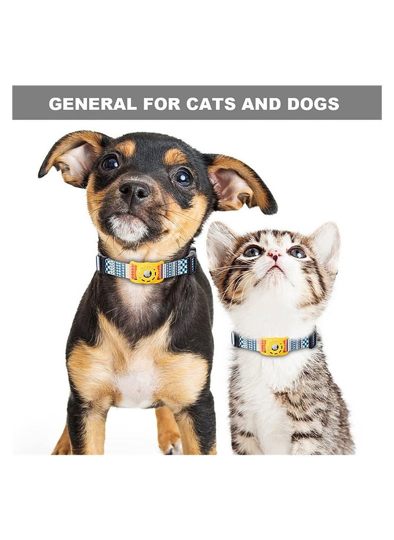 Generic - AirTag Dog Collar, Padded Apple Air Tag Dog Collar, Adjustable Air Tag Accessories Pet Collar, Nylon Pet Collars for Large Dogs, Heavy Duty Dog Collar with AirTag Holder Case (Dog M, Orange) - Image 1