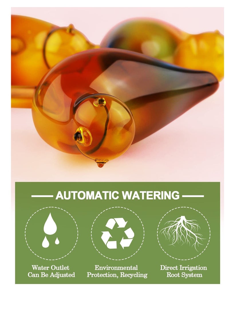 Excefore Automatic Plant Watering Globes, 3pcs Self Watering Planter Insert Spikes, Automatic Plant Waterer System Devices, Watering Drip Irrigation Equipment Water Bulbs For Indoor Outdoor Plants-Bird Shape - Image 5