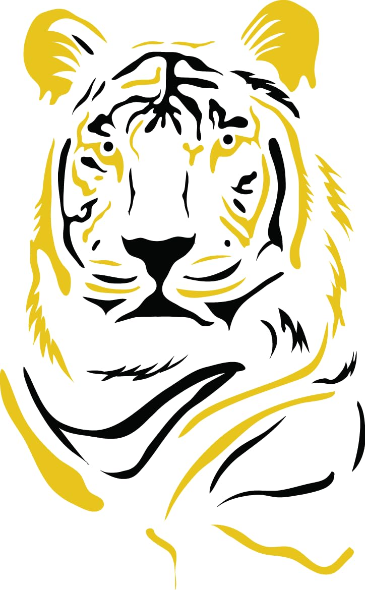 SWAGSTATION ReusableTiger Stencil Painting Template for Art and Craft Animal Stencils for Craft and Art (6"X6") Reusable DIY Stencils - Mixed Media, Home Décor, DIY Albums, Card Making, Scrapbooking - Image 3