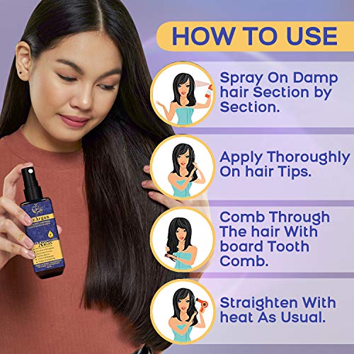 Just Peachy Leave-in Hair Conditioner Mist For Women | Keratin, Argan Oil & Vitamin E | Shining, Detangling & Strengthen Hair | 100ml - Image 3