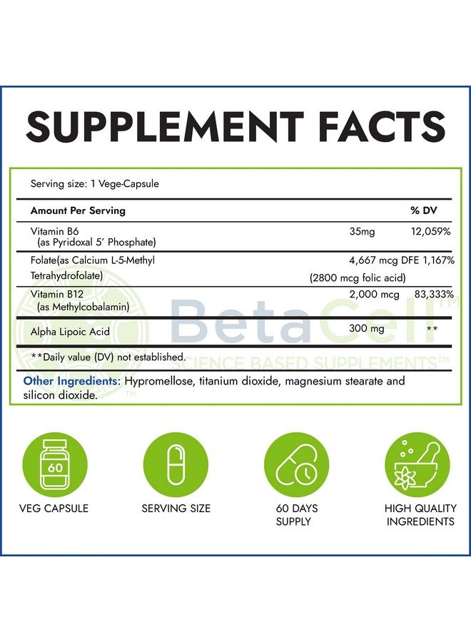 BETACELL BETACELL Neurofix Nerve Support Supplement - 60 Veg Capsules - Image 2