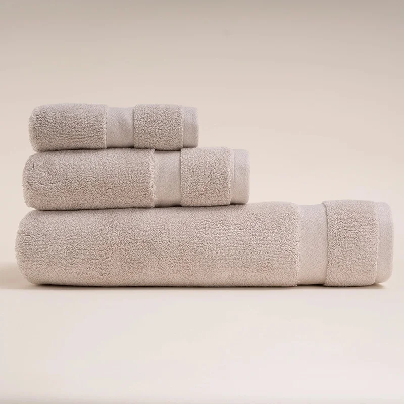 Penelope 100% Cotton Towel 50x90 cm Stone Color - Noa Series