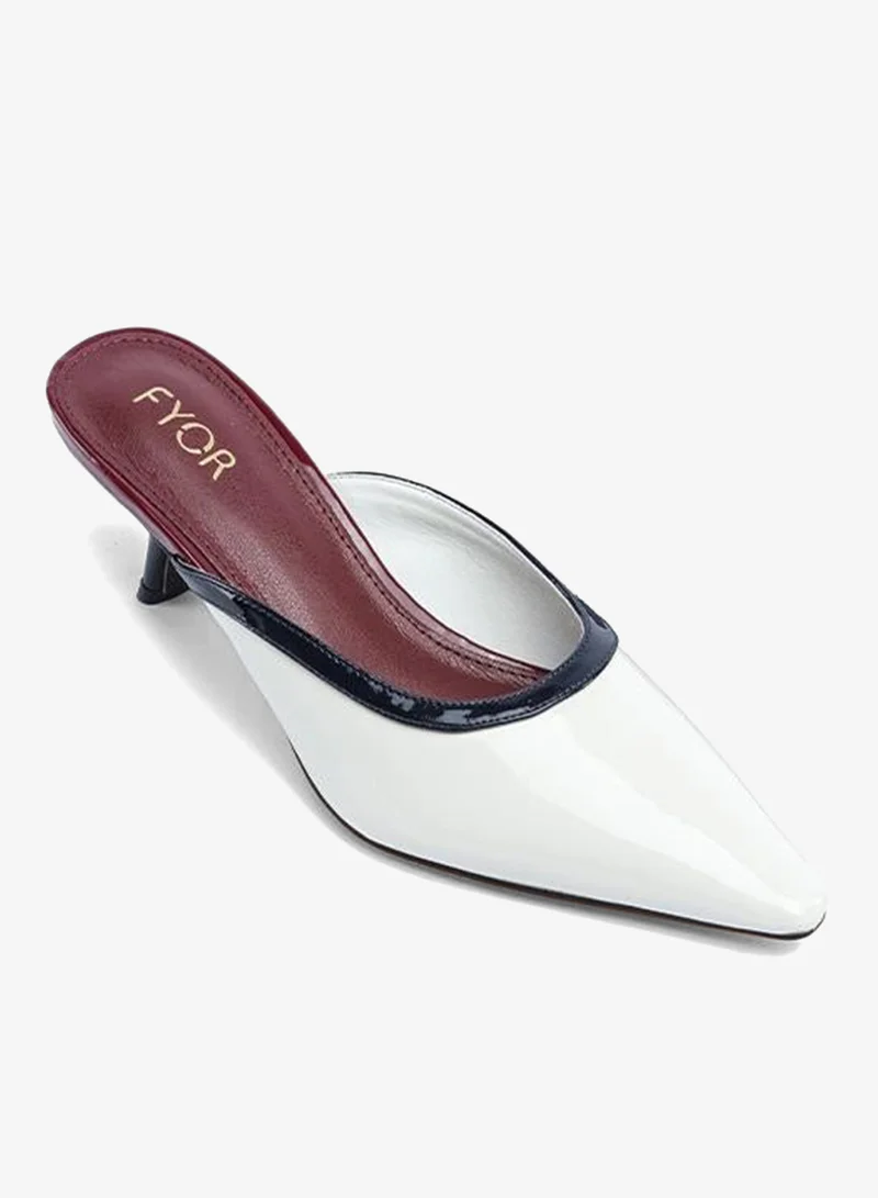 FYOR Stylish Two-Tone Pointed Mule AJ 008