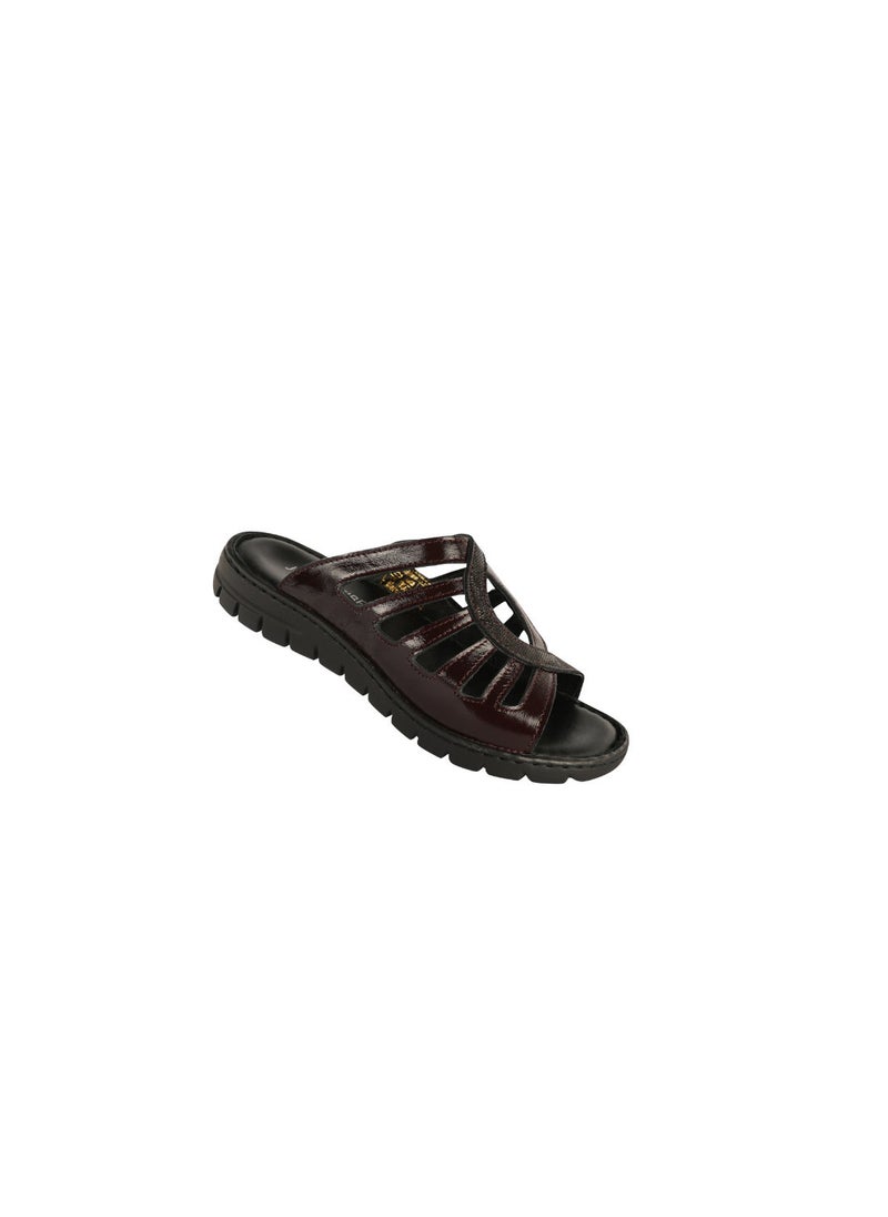 Josef Seibel - Ladies Flat  Sandals 93425-AR Bordo - Image 1