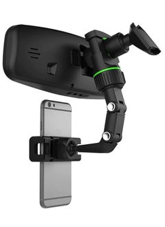 ELTRAZONE 360° Rear View Mirror Phone Holder, Multifunctional Rearview Mirror Phone Holder with 3 in 1 Charging Cable  - Image 3