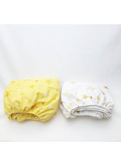 Tiny Plans Elastic Fitted Baby Sheet 2 Pack  - Image 3