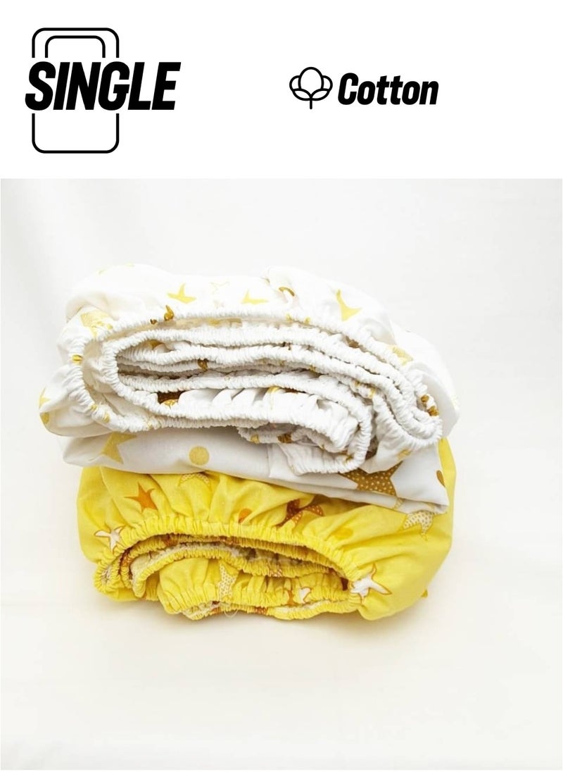 Tiny Plans - Elastic Fitted Baby Sheet 2 Pack - Image 1