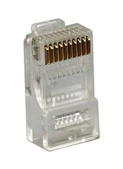 RJ-45 connectors are used to connect cables, especially in the context of computer networks or communications systems