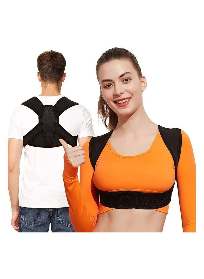 NIBEMINENT Posture Corrector for Women and Men, Adjustable Upper Back Brace, Breathable Support straightener, Providing Pain Relief from Lumbar, Neck, Shoulder, Clavicle, (L/XL（38""-44"")) - Image 1