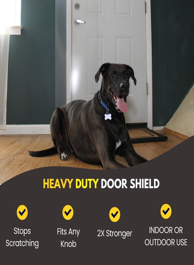 CLAWGUARD Heavy Duty Door Scratch Shield – 20x44 in. Door Scratch Protector Dog & Cat – Clear Wall, Frame & Furniture Cat Scratch Protectors - Image 4