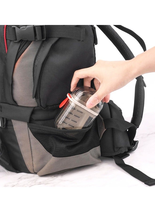 علبة صابون سفر مكونة من قطعتين، حامل صابون محمول، حاوية صابون محمولة مع غطاء، علبة صابون سفر مع غطاء - Image 4