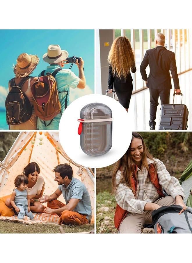 علبة صابون سفر مكونة من قطعتين، حامل صابون محمول، حاوية صابون محمولة مع غطاء، علبة صابون سفر مع غطاء - Image 5