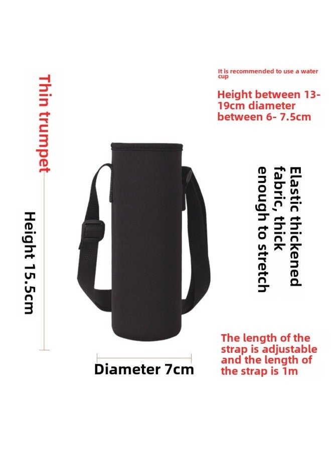 Sports 200-1500ml Cup Set Thermos Cup Bag Slung Protective Cover With Rope Outdoor Kettle Bag Bottle Bag-Color:Standard-Capacity:Small Size (7*15.5cm)  - Image 1