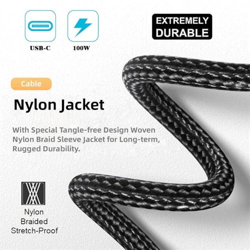 WISTAR USB C to C Cable USB 3.2 Type C 10Gbps 100W Male to Female U Shape Angled Extension Data Cable - Image 4