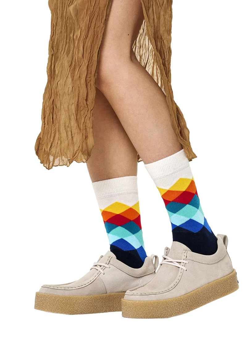 Happy Socks  Faded Diamond Sock  | Best Price UAE