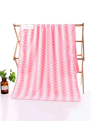 Welfic100 Bamboo Cotton 600 GSM Quick Dry Soft and Absorbent Bath Towel Set of 1 30x60 Inches - Image 1