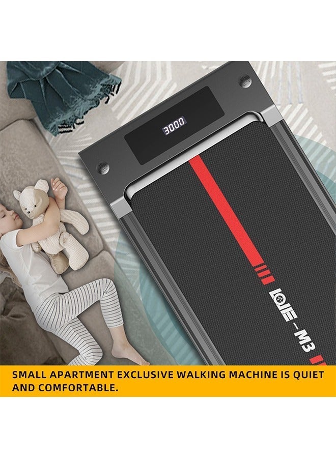 Favarey Walking Pad, Folding Treadmill 2 in 1 Under Desk Treadmill of Compact Space, 2.5HP Quiet Desk Treadmill with Remote Control & LED Display, Installation-Free - Image 2