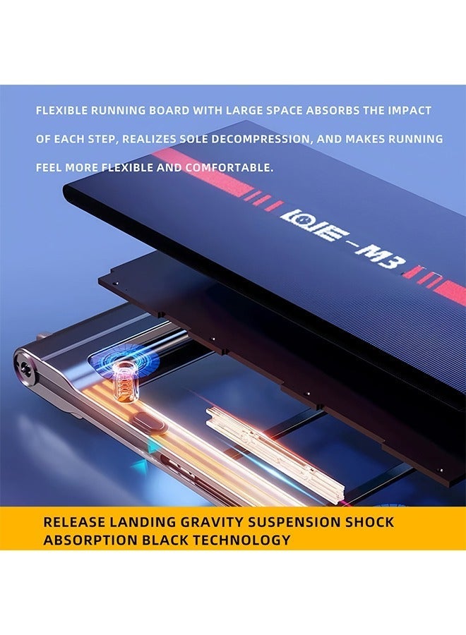 Favarey Walking Pad, Folding Treadmill 2 in 1 Under Desk Treadmill of Compact Space, 2.5HP Quiet Desk Treadmill with Remote Control & LED Display, Installation-Free - Image 5