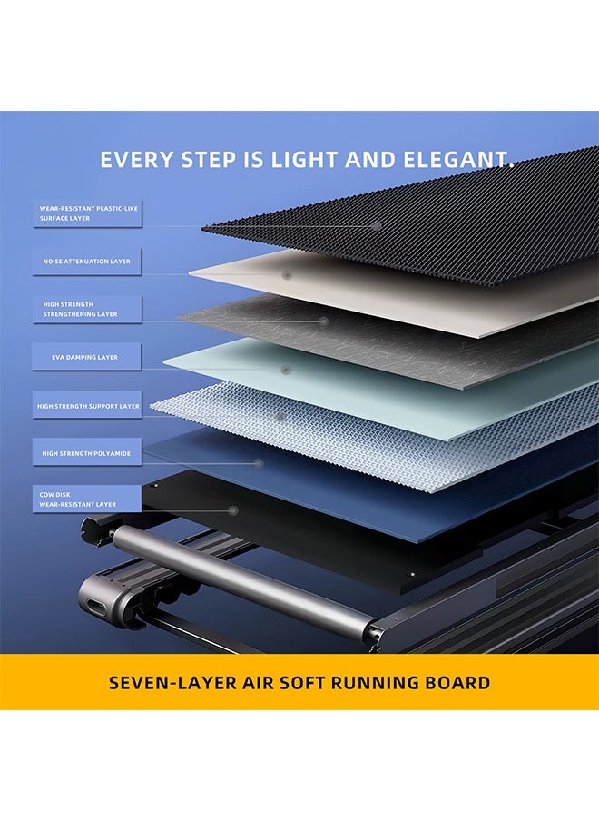 Favarey Walking Pad, Folding Treadmill 2 in 1 Under Desk Treadmill of Compact Space, 2.5HP Quiet Desk Treadmill with Remote Control & LED Display, Installation-Free  - Image 4