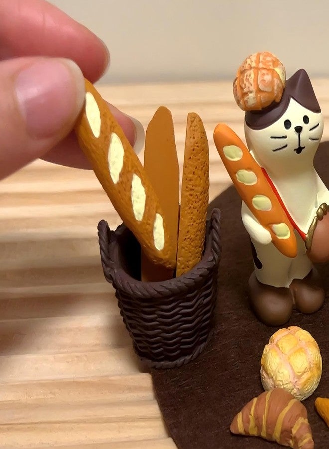 Eysinyge Miniature Cat Baker Figurines Set, 6 Piece Bakery Themed Decor, Cute Kitty Collectibles for Home Office Desk Decor, Funny Gifts for Cat Lovers or Baker - Image 5