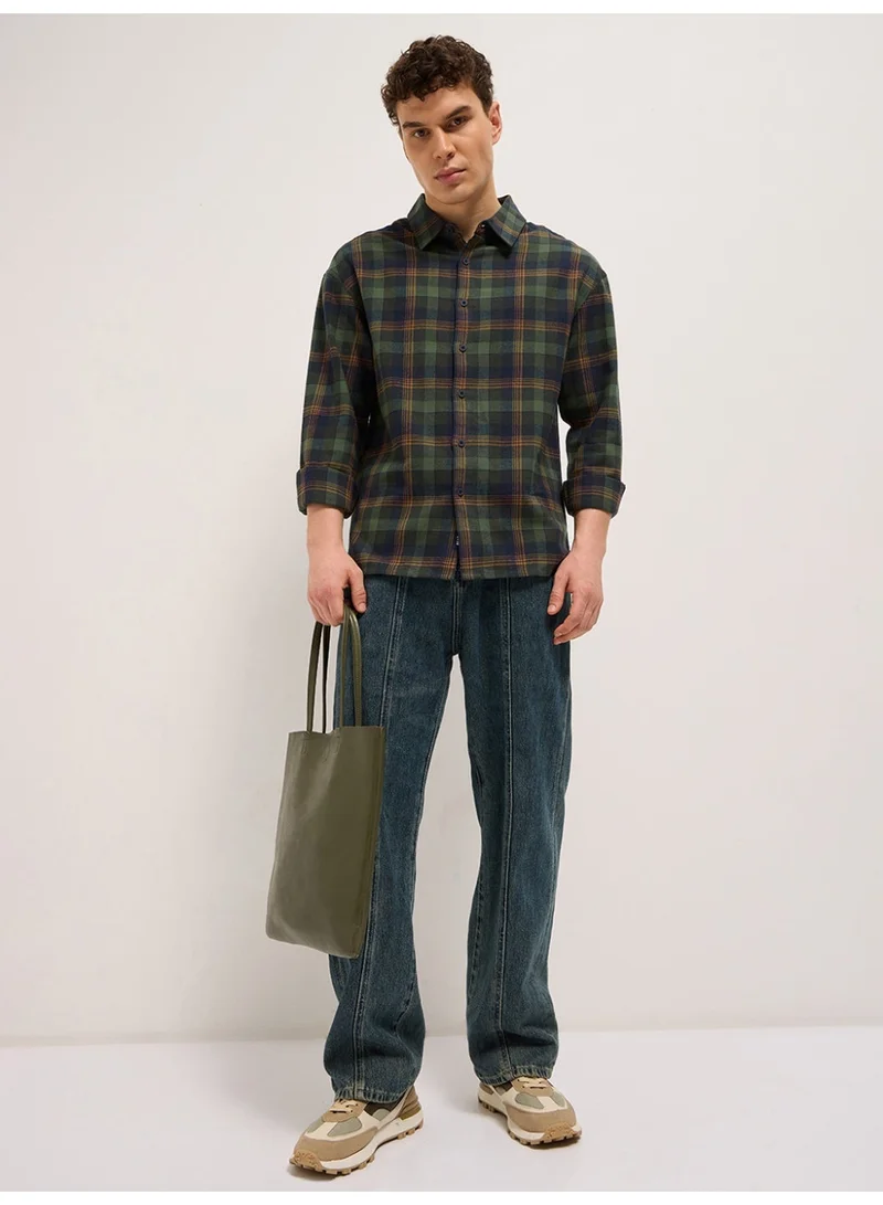 The Bear House  Men’s Long Sleeve Shirt – Classic, Comfortable and Stylish Essential for Work, Travel or Casual Outings for Men | Best Price UAE