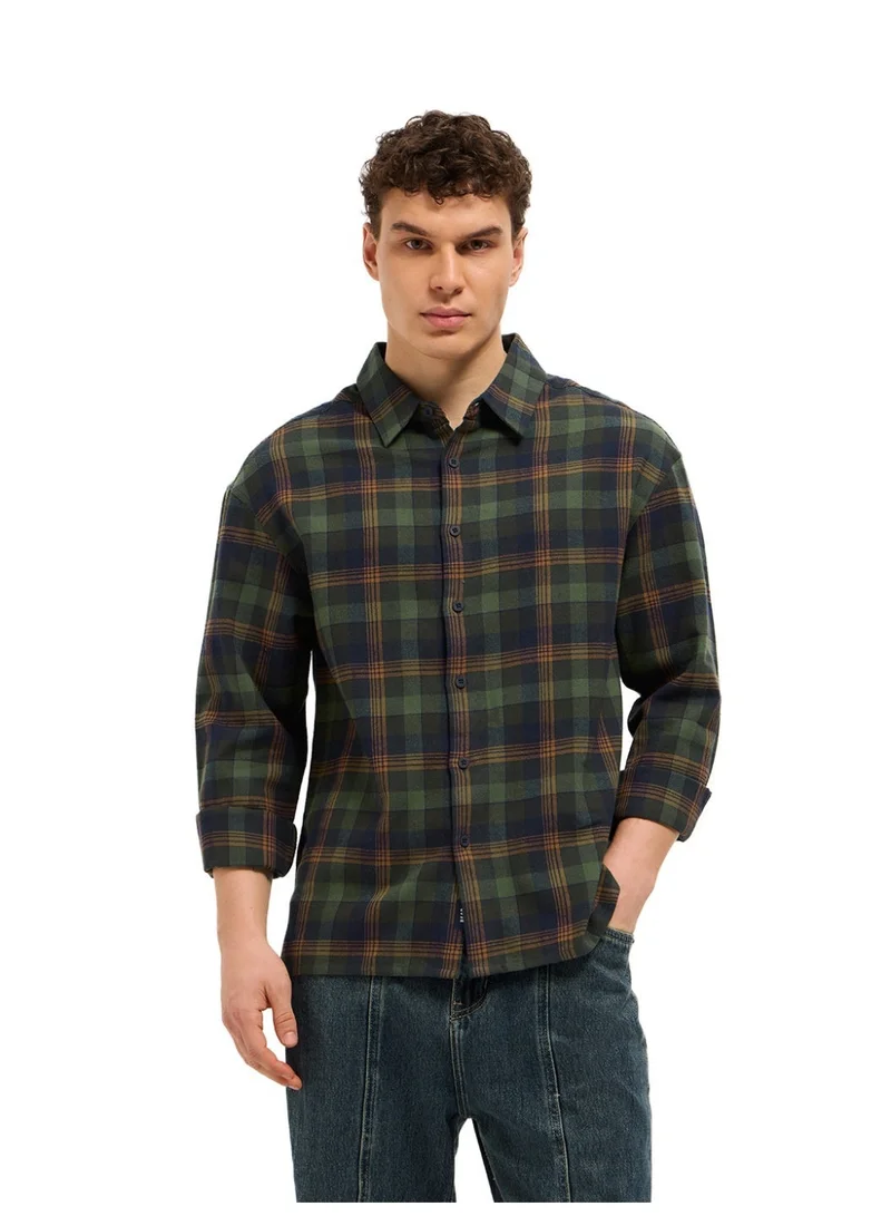 The Bear House  Men’s Long Sleeve Shirt – Classic, Comfortable and Stylish Essential for Work, Travel or Casual Outings for Men | Best Price UAE