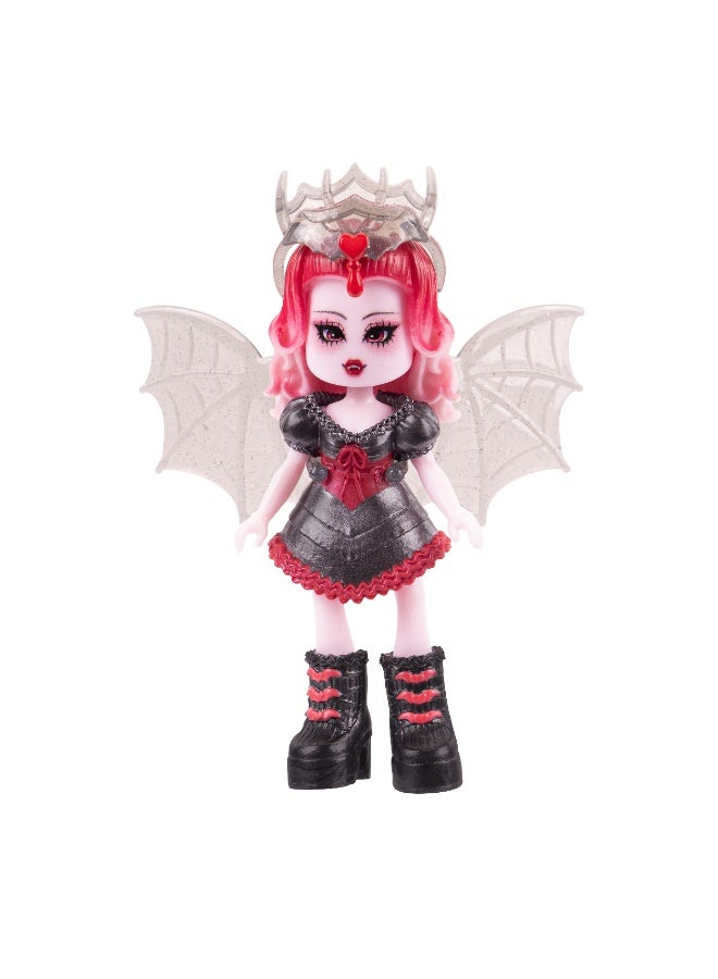 Royale High Core Deluxe 3-Inches Doll Figure with Accessories - Dark Fairy  | Exclusive Virtual Item Code Included | Collectible Figure | Fashion Doll | For Fans, Gamers & Collectors! | Official Licensed Product - Image 2