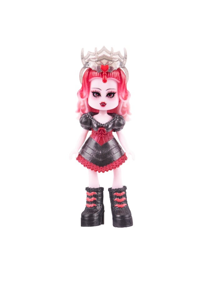 Royale High Core Deluxe 3-Inches Doll Figure with Accessories - Dark Fairy  | Exclusive Virtual Item Code Included | Collectible Figure | Fashion Doll | For Fans, Gamers & Collectors! | Official Licensed Product - Image 4