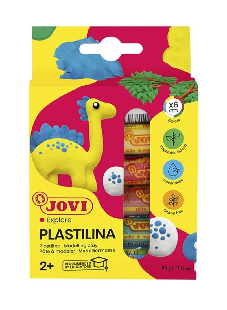 جوفي طقم صلصال بلاستيلينا مكون من 6 قطع 125×16×85 سم - Image 1