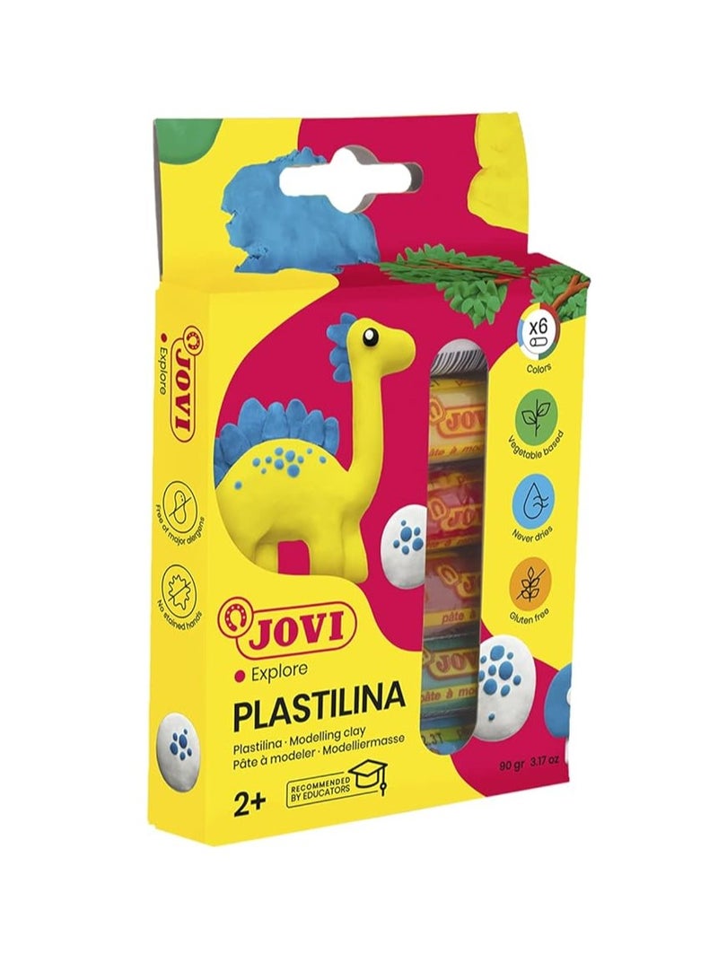 جوفي طقم صلصال بلاستيلينا مكون من 6 قطع 125×16×85 سم - Image 2