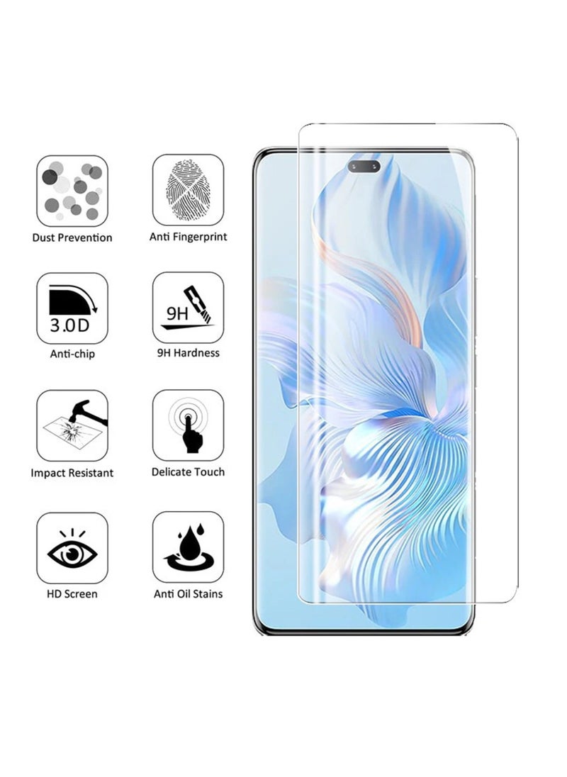 Generic - UV Liquid Glue Full Coverage Tempered Glass Screen Protector For Honor X9B - Clear - Image 1