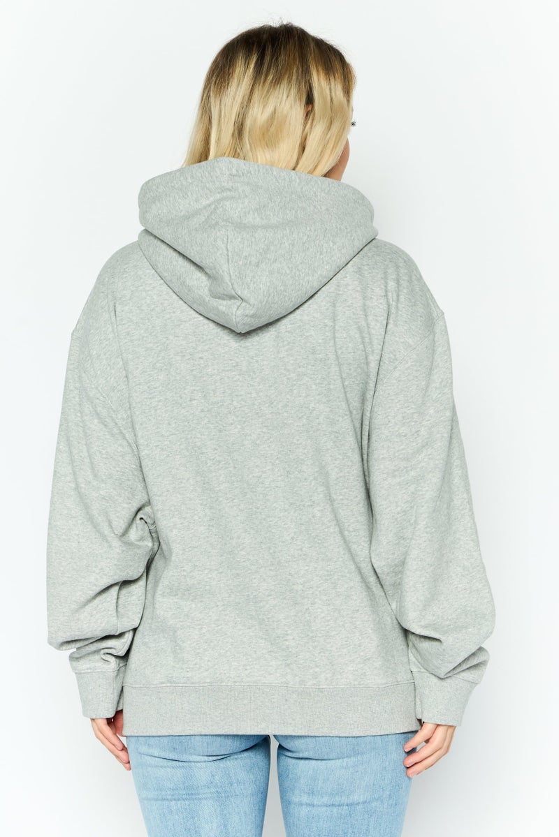 ESPRIT Women Hooded Heather Long Sleeves Sweatshirt, Grey - Image 4
