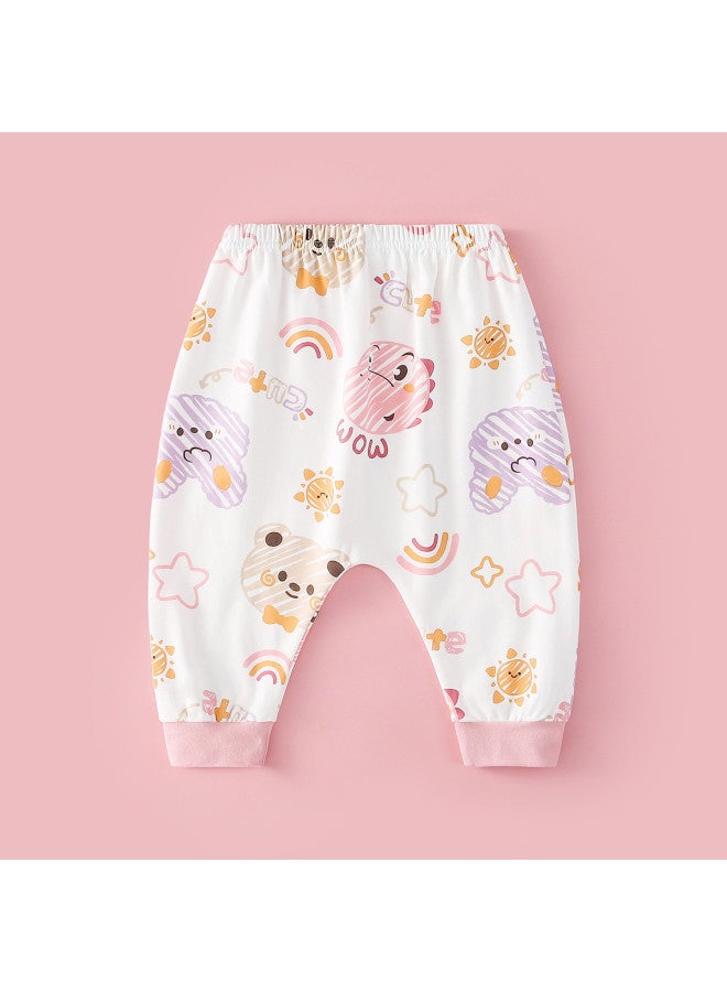 Doxiluka baby Pants - Loose Cotton Cartoon Pp Pants For Infants, Unisex, Spring/autumn Wear - Image 2