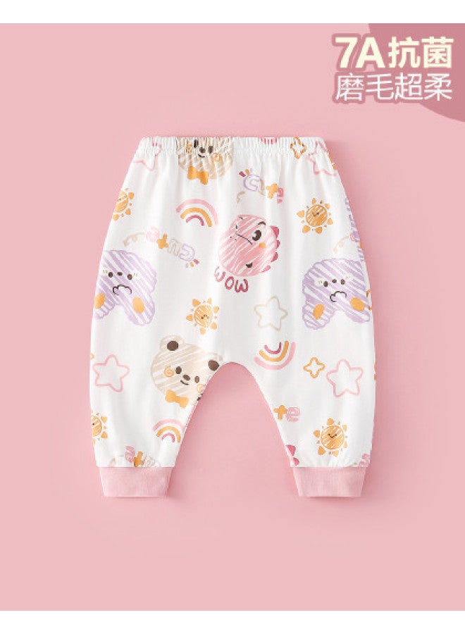 Doxiluka baby Pants - Loose Cotton Cartoon Pp Pants For Infants, Unisex, Spring/autumn Wear - Image 1