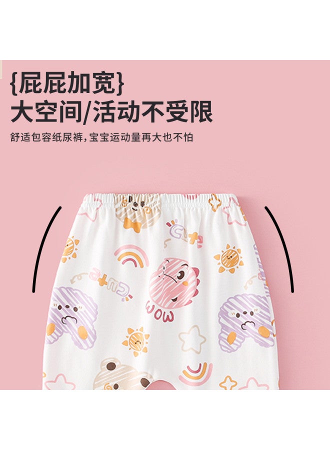 Doxiluka baby Pants - Loose Cotton Cartoon Pp Pants For Infants, Unisex, Spring/autumn Wear - Image 4