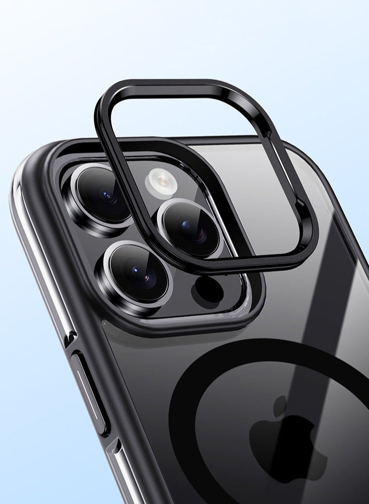 عام غطاء شفاف ناعم لآيفون 16 برو ماكس 6.9 بوصة - حماية كاملة لعدسة الكاميرا، متوافق مع الشحن اللاسلكي ماج سيف، غطاء هاتف من TPU مطلي مقاوم للصدمات - Image 3