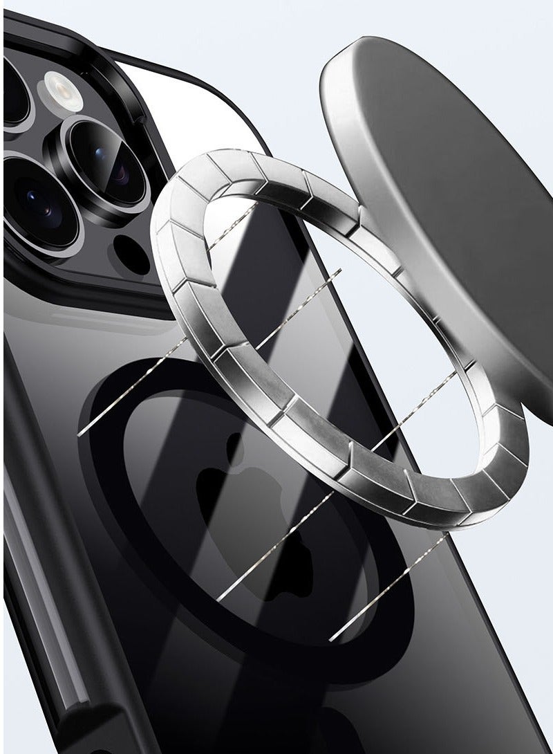 عام غطاء شفاف ناعم لآيفون 16 برو ماكس 6.9 بوصة - حماية كاملة لعدسة الكاميرا، متوافق مع الشحن اللاسلكي ماج سيف، غطاء هاتف من TPU مطلي مقاوم للصدمات - Image 2