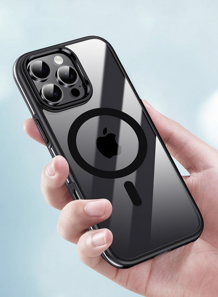 عام غطاء شفاف ناعم لآيفون 16 برو ماكس 6.9 بوصة - حماية كاملة لعدسة الكاميرا، متوافق مع الشحن اللاسلكي ماج سيف، غطاء هاتف من TPU مطلي مقاوم للصدمات - Image 5