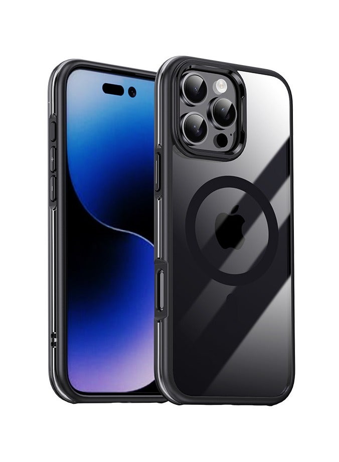 عام غطاء شفاف ناعم لآيفون 16 برو ماكس 6.9 بوصة - حماية كاملة لعدسة الكاميرا، متوافق مع الشحن اللاسلكي ماج سيف، غطاء هاتف من TPU مطلي مقاوم للصدمات - Image 1