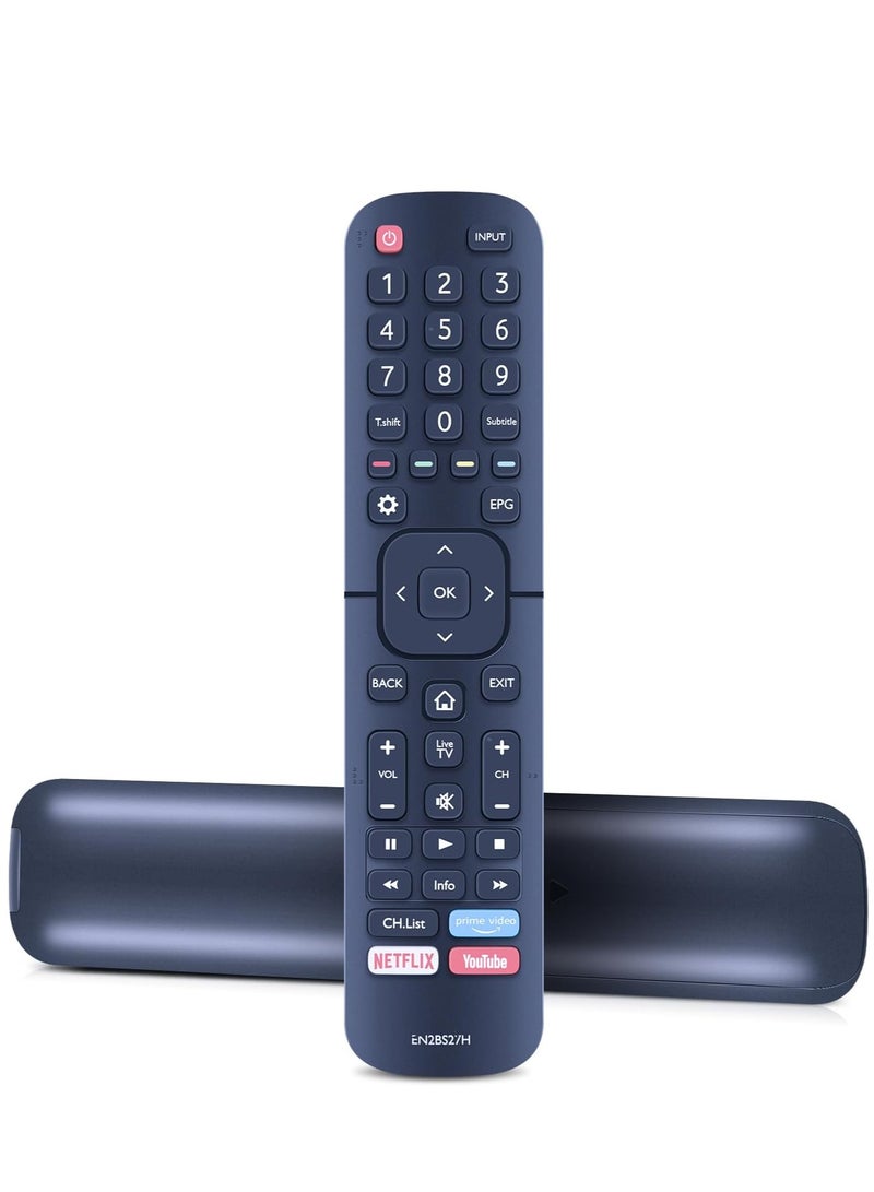 ELTRAZONE EN2BS27H Universal Remote Control for Hisense Smart 4K UHD TVs – Compatible with Models 55R5, 50R5, 58R5, 65R5, B7100, Q8600, B8000, LEDN70B7100UW & More – Easy Setup, Long Range, Responsive Buttons – No Programming Needed – Plug & Play - Image 1