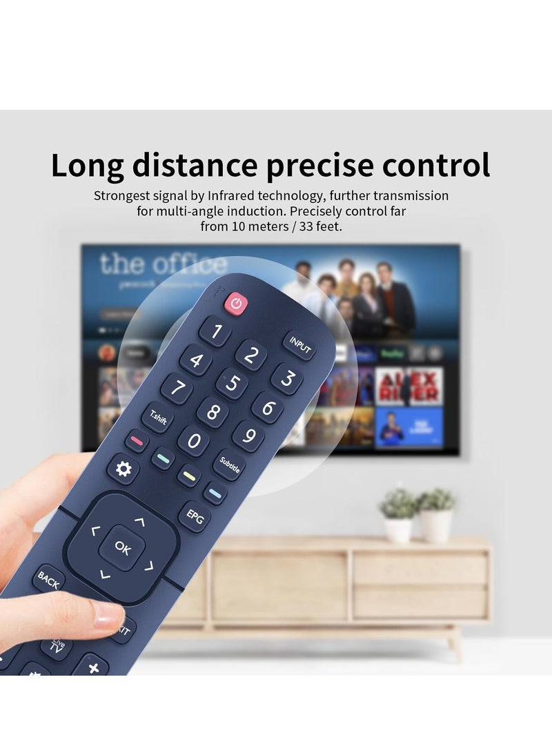 ELTRAZONE EN2BS27H Universal Remote Control for Hisense Smart 4K UHD TVs – Compatible with Models 55R5, 50R5, 58R5, 65R5, B7100, Q8600, B8000, LEDN70B7100UW & More – Easy Setup, Long Range, Responsive Buttons – No Programming Needed – Plug & Play - Image 5
