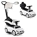 INFANS Licensed Mercedes Benz Push Car for Toddlers by INFANS 3 in 1 Sliding Walking Car with Push Handle Horn Music Underneath Storage FoottoFloor Ride on Toys for Boys Girls White - Image 2