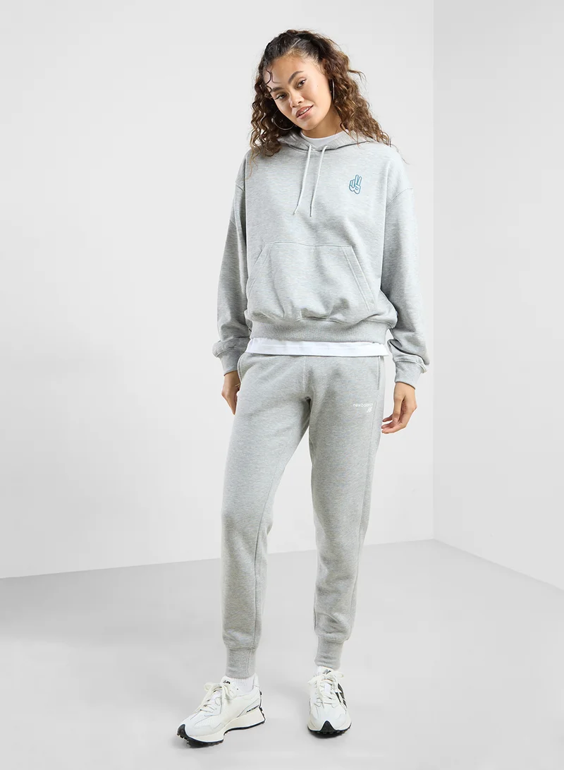 نيو بالانس French Terry Oversized Peace Hoodie